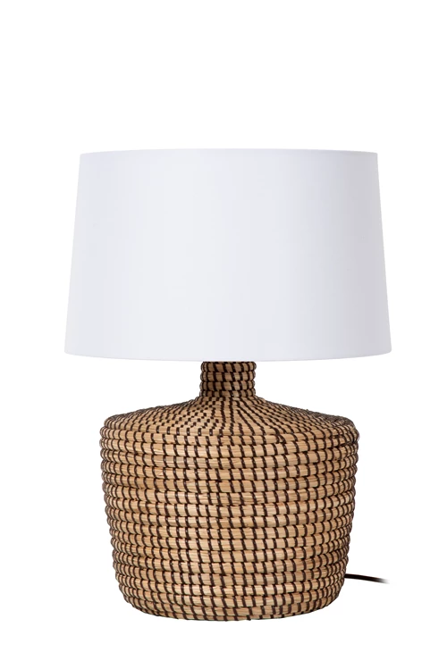 Lucide AMBALA - Lampe de table - Ø 35 cm - 1xE27 - Naturel | Premium - éteint